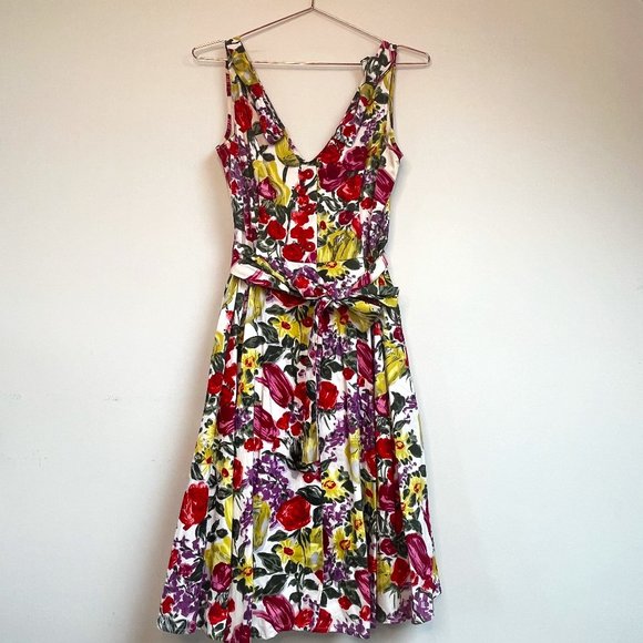 Yoana Baraschi Dresses & Skirts - Yoana Baraschi Floral Tea Dress